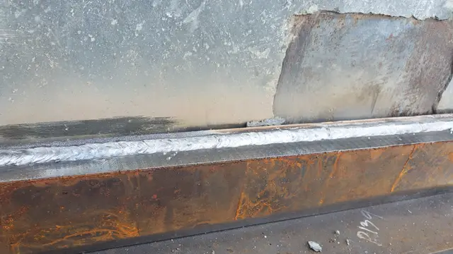 Field weld close-up 1